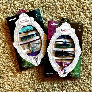 scuncii Disney Villains Maleficent + Ursula Hair Accessory Sets